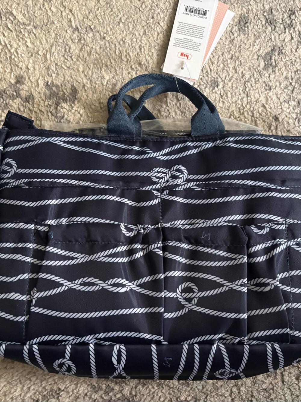 NWT Lug Nautical Navy chariot set